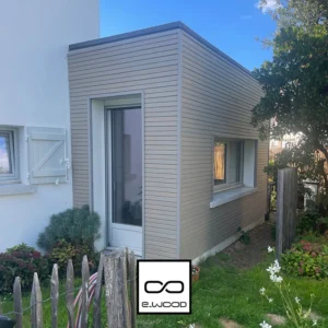 BARDAGE BOIS DOUGLAS CLASSE 3.1 SATURÉ GRIS CENDRE - ASLOG1 20*125*LONG.DISPONIBLE - Ambiance1 img