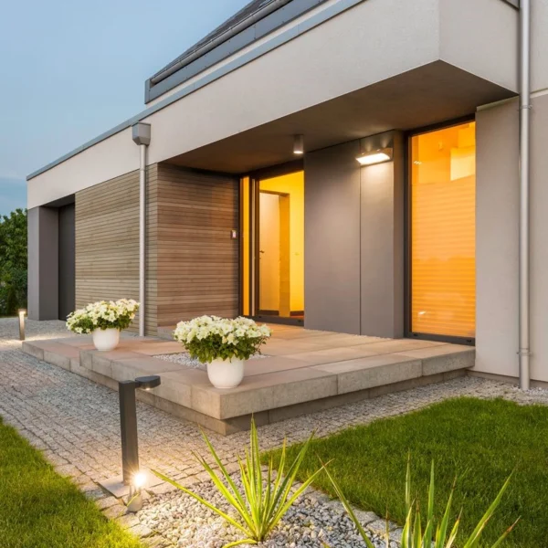 BARDAGE BOIS CHÂTAIGNIER ABOUTÉ CLASSE 4 NATUREL - ASLOG 21*125*3000 - Ambiance1 img