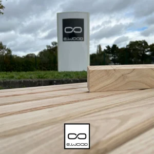 BARDAGE BOIS CHÂTAIGNIER ABOUTÉ CLASSE 4 NATUREL - SVEN1 21*68*3000 - Zoom img