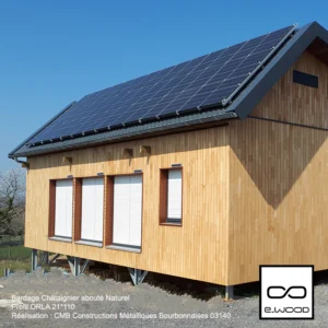 BARDAGE BOIS CHÂTAIGNIER ABOUTÉ CLASSE 4 NATUREL - ORLA 21*130*LONG.DISPONIBLE - Ambiance2 img