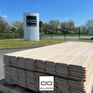 BARDAGE BOIS CHÂTAIGNIER ABOUTÉ CLASSE 4 NATUREL - ORLA 21*130*LONG.DISPONIBLE - Packaging img