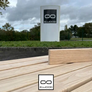 BARDAGE BOIS CHÂTAIGNIER ABOUTÉ CLASSE 4 NATUREL - KARL 21*90*LONG.DISPONIBLE - Zoom img