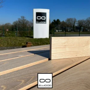 BARDAGE BOIS CHÂTAIGNIER ABOUTÉ CLASSE 4 NATUREL - KARL MIX 21*385*LONG.DISPONIBLE - Zoom img