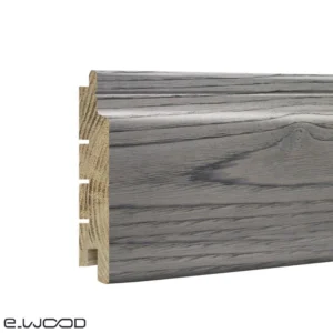 BARDAGE BOIS CHÂTAIGNIER ABOUTÉ CLASSE 4 SATURÉ GRIS GREY CLOUD (VIEUX BOIS) - IVAR 21*125*2900 - Zoom img