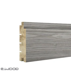 BARDAGE BOIS CHÂTAIGNIER ABOUTÉ CLASSE 4 SATURÉ GRIS SILVER GREY (GRIS) - ORLA 20*110*3000 - Zoom img