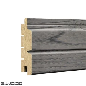 BARDAGE BOIS CHÂTAIGNIER ABOUTÉ CLASSE 4 SATURÉ GRIS GREY CLOUD (VIEUX BOIS) - ASLOG 21*125*3000 - Zoom img