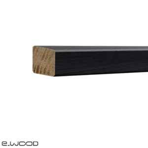 BARDAGE BOIS CHÂTAIGNIER ABOUTÉ CLASSE 4 SATURÉ NOIR INTENSE - KARL1 40*40*3000 - Zoom img