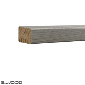 BARDAGE BOIS CHÂTAIGNIER ABOUTÉ CLASSE 4 SATURÉ GRIS GREY CLOUD (VIEUX BOIS) - KARL1 40*40*3000 - Zoom img