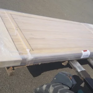 BARDAGE BOIS CHÂTAIGNIER ABOUTÉ CLASSE 4 SATURÉ TON BOIS TEAK - KARL2 40*70*3000 - Packaging img