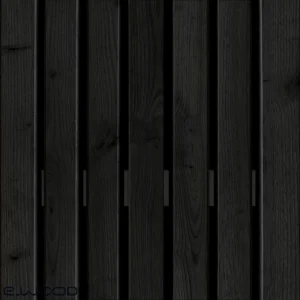 BARDAGE CHÂTAIGNIER ABOUTÉ SATURÉ NOIR INTENSE - KARL2 40*70*3000