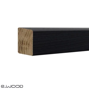 BARDAGE BOIS CHÂTAIGNIER ABOUTÉ CLASSE 4 SATURÉ NOIR INTENSE - KARL2 40*70*3000 - Zoom img