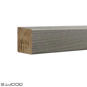 BARDAGE BOIS CHÂTAIGNIER ABOUTÉ CLASSE 4 SATURÉ GRIS GREY CLOUD (VIEUX BOIS) - KARL2 40*70*3000 - Zoom img