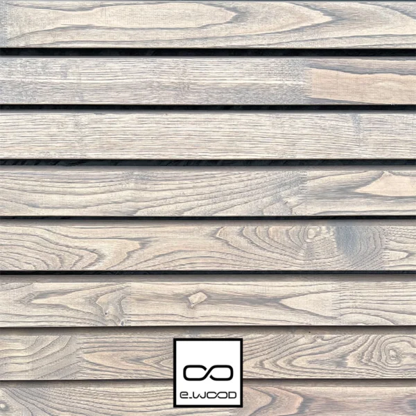 BARDAGE BOIS CHÂTAIGNIER ABOUTÉ CLASSE 4 SATURÉ GRIS SILVER GREY (GRIS) - SVEN1 21*68*3000 - Packshot1 img