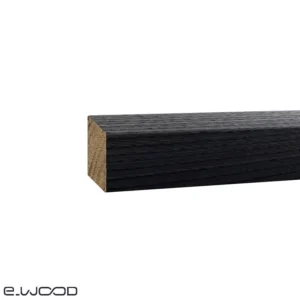 BARDAGE BOIS CHÂTAIGNIER ABOUTÉ CLASSE 4 SATURÉ NOIR INTENSE - SVEN1 21*68*3000 - Zoom img
