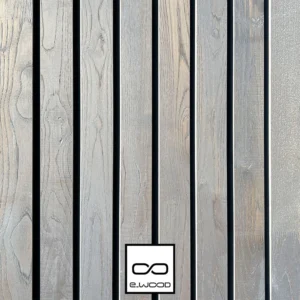 BARDAGE BOIS CHÂTAIGNIER ABOUTÉ CLASSE 4 SATURÉ GRIS GREY CLOUD (VIEUX BOIS) - SVEN1 21*68*3000 - Packshot2 img