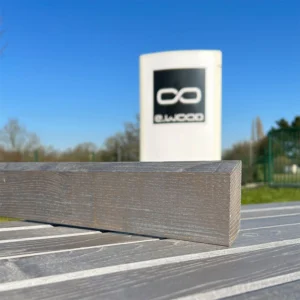 BARDAGE BOIS CHÂTAIGNIER ABOUTÉ CLASSE 4 SATURÉ GRIS GREY CLOUD (VIEUX BOIS) - SVEN1 21*68*3000 - Zoom img