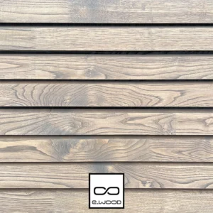 BARDAGE CHÂTAIGNIER ABOUTÉ SATURÉ GRIS SILVER GREY (GRIS) - SVEN2 27*68*3000