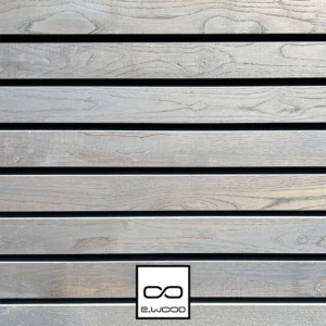 BARDAGE BOIS CHÂTAIGNIER ABOUTÉ CLASSE 4 SATURÉ GRIS GREY CLOUD (VIEUX BOIS) - SVEN2 27*68*3000 - Packshot1 img