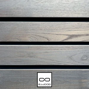 BARDAGE BOIS CHÂTAIGNIER ABOUTÉ CLASSE 4 SATURÉ GRIS GREY CLOUD (VIEUX BOIS) - SVEN2 27*68*3000 - Zoom2 img