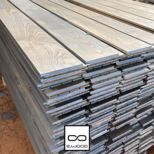 BARDAGE BOIS CHÂTAIGNIER ABOUTÉ CLASSE 4 SATURÉ GRIS FUSAIN - ORLA 20*130*3000 - Packaging img