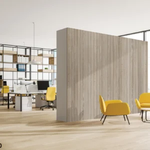 PAREMENT MURAL BOIS CHÂTAIGNIER ABOUTÉ CLASSE 4 NATUREL - KIRSTEN 21*125*3000 - Ambiance1 img