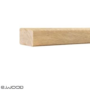 BARDAGE BOIS CHÊNE ABOUTÉ CLASSE 4 NATUREL - KARL1 40*40*3000 - Zoom img