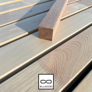 BARDAGE BOIS ROBINIER ABOUTÉ CLASSE 4 NATUREL - KARL1 40*40*3000 - Zoom2 img
