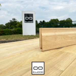 BARDAGE BOIS ROBINIER ABOUTÉ CLASSE 4 NATUREL - RAGNAR 21*110*3000 - Zoom img