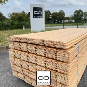 BARDAGE BOIS MÉLÈZE US CLASSE 3.2 NATUREL - KIRSTEN 20*125*LONG.DISPONIBLE - Packaging img