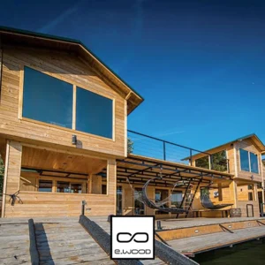 BARDAGE BOIS MÉLÈZE CLASSE 3.2 NATUREL - IVAR 20*125*LONG.DISPONIBLE - Ambiance1 img