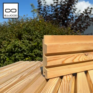 BARDAGE BOIS MÉLÈZE US CLASSE 3.2 NATUREL - AAGE 34*125*LONG.DISPONIBLE - Zoom img