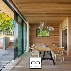 BARDAGE BOIS WESTERN RED CEDAR CLEAR 2 CLASSE 3.2 NATUREL - KARL 21*68*LONG.DISPONIBLE - Ambiance4 img
