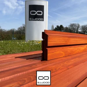 BARDAGE BOIS WESTERN RED CEDAR CLEAR 2 CLASSE 3.2 SATURÉ ROYAL - ASLETTIN 40*135*3000 - Zoom img