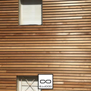 BARDAGE BOIS WESTERN RED CEDAR CLEAR 2 CLASSE 3.2 SATURÉ TON BOIS AMBRÉ (MIEL HONEY) - SVEN1 21*68*LONG.DISPONIBLE - Ambiance4 img