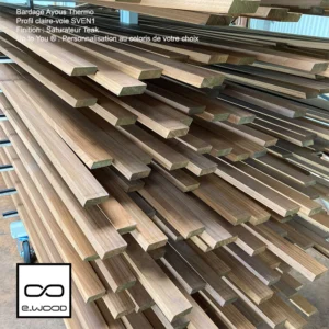 BARDAGE BOIS AYOUS THERMO CLASSE 3.2 - SVEN1 18*68*LONG.DISPONIBLE - Ambiance5 img