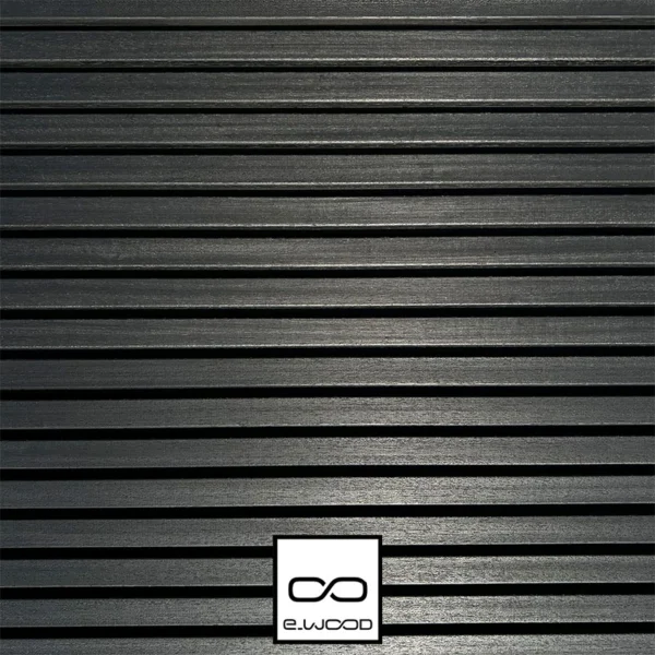 PAREMENT MURAL BOIS AYOUS THERMO CLASSE 3.2 SATURÉ NOIR ABSOLU - KIRSTEN 21*125*LONG.DISPONIBLE - Packshot2 img