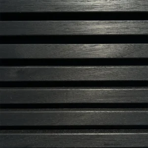 BARDAGE BOIS AYOUS THERMO CLASSE 3.2 SATURÉ NOIR ABSOLU - AAGE 34*125*LONG.DISPONIBLE - Ambiance4 img