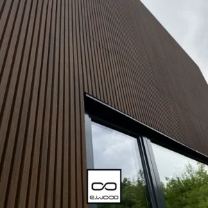 BARDAGE FELIXWOOD® BAMBOO THERMO CLASSE 4 BRUN INTENSE + FINITION HUILÉ - TRIO - CLIP 18*133*1850 - Ambiance2 img