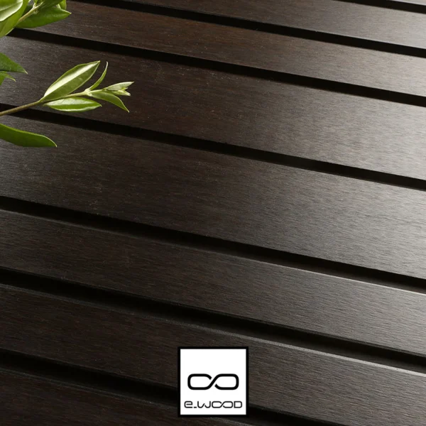 BARDAGE FELIXWOOD® BAMBOO THERMO CLASSE 4 BRUN INTENSE + FINITION HUILÉ - TRIO - CLIP 18*133*1850 - Packshot2 img