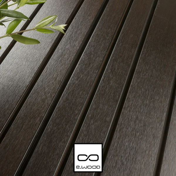 BARDAGE FELIXWOOD® BAMBOO THERMO CLASSE 4 BRUN INTENSE + FINITION HUILÉ - UNO - CLIP 18*133*1850 - Packshot1 img