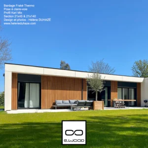 BARDAGE BOIS FRAKÉ THERMO CLASSE 3.2 - KARL MIX 21*385*LONG.DISPONIBLE - Ambiance1 img