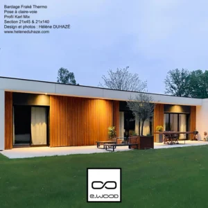 BARDAGE BOIS FRAKÉ THERMO CLASSE 3.2 - KARL MIX 21*385*LONG.DISPONIBLE - Ambiance2 img