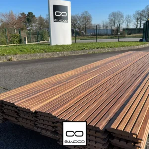 BARDAGE BOIS FRAKÉ THERMO CLASSE 3.2 SATURÉ TON BOIS CLAIR (MÉLÈZE) - KIRSTEN 21*125*LONG.DISPONIBLE - Packaging img