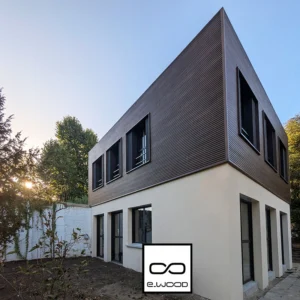 BARDAGE E-WOOD® BOIS COMPOSITE EXCELLENCE BROSSÉ TON BOIS IPÉ - AAGE 34*185*LONG.DISPONIBLE - Ambiance2 img