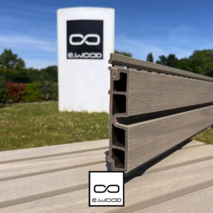 BARDAGE E-WOOD® BOIS COMPOSITE EXCELLENCE BROSSÉ GRIS ANTIQUE - AAGE2 34*150*LONG.DISPONIBLE - Zoom2 img