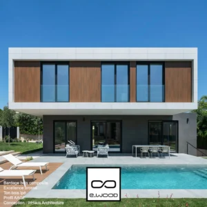 BARDAGE E-WOOD® BOIS COMPOSITE EXCELLENCE BROSSÉ TON BOIS IPÉ - AAGE2 34*150*LONG.DISPONIBLE - Ambiance2 img