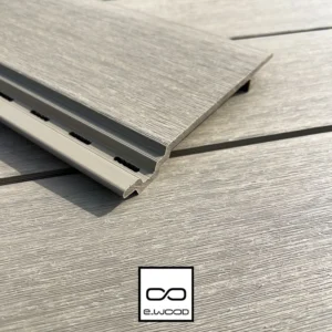 BARDAGE E-WOOD® BOIS COMPOSITE EXCELLENCE BROSSÉ GRIS ANTIQUE - LOKI 19*153*3500 - Zoom img