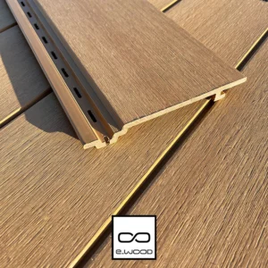 BARDAGE E-WOOD® BOIS COMPOSITE EXCELLENCE BROSSÉ TON BOIS RED CEDAR - LOKI 19*153*LONG.DISPONIBLE - Zoom img