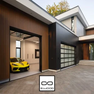 BARDAGE E-WOOD® BOIS COMPOSITE EXCELLENCE BROSSÉ TON BOIS TEAK - LOKI 19*153*LONG.DISPONIBLE - Ambiance1 img