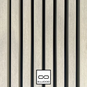 BARDAGE E-WOOD® BOIS COMPOSITE EXCELLENCE BROSSÉ GRIS ANTIQUE SUR FOND NOIR - AAGE 34*185*3500 - Packshot3 img